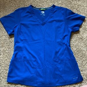 HH Works royal blue scrub top